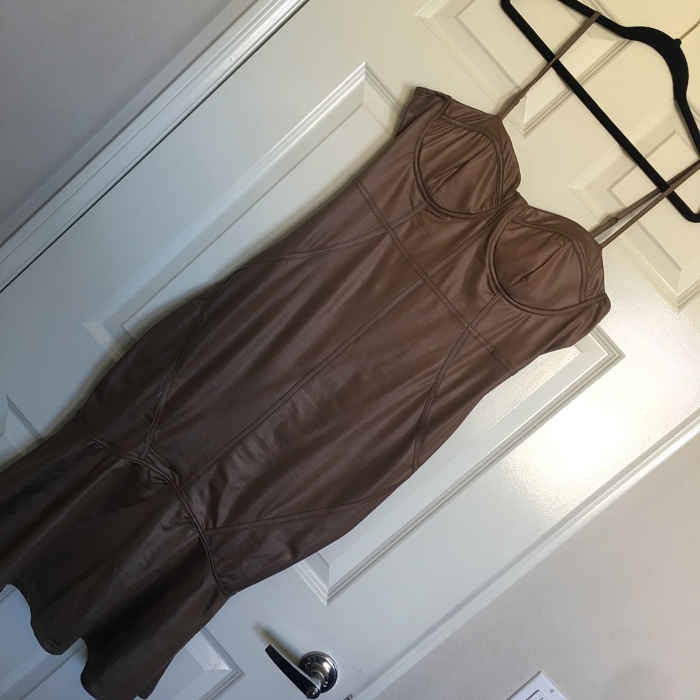 Fashion Nova Mocha Dress